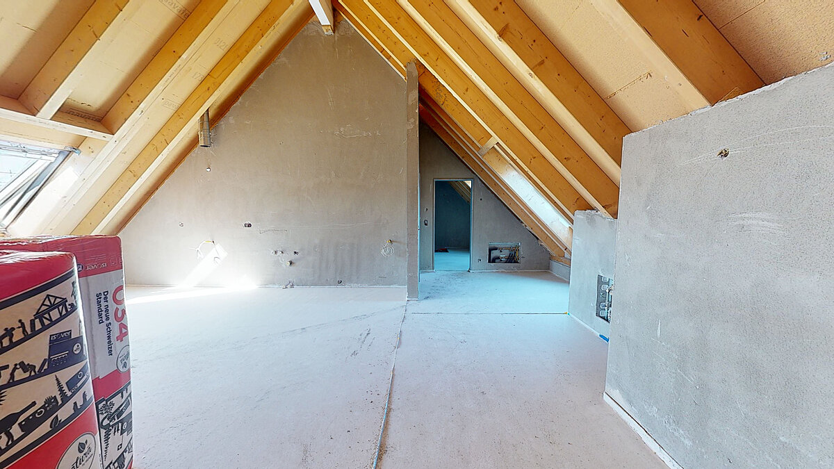 Virtueller Rundgang – Attraktive 2.5 Zimmer-Dachwohnung in Volketswil mit grosszügigem Raumgefühl!
