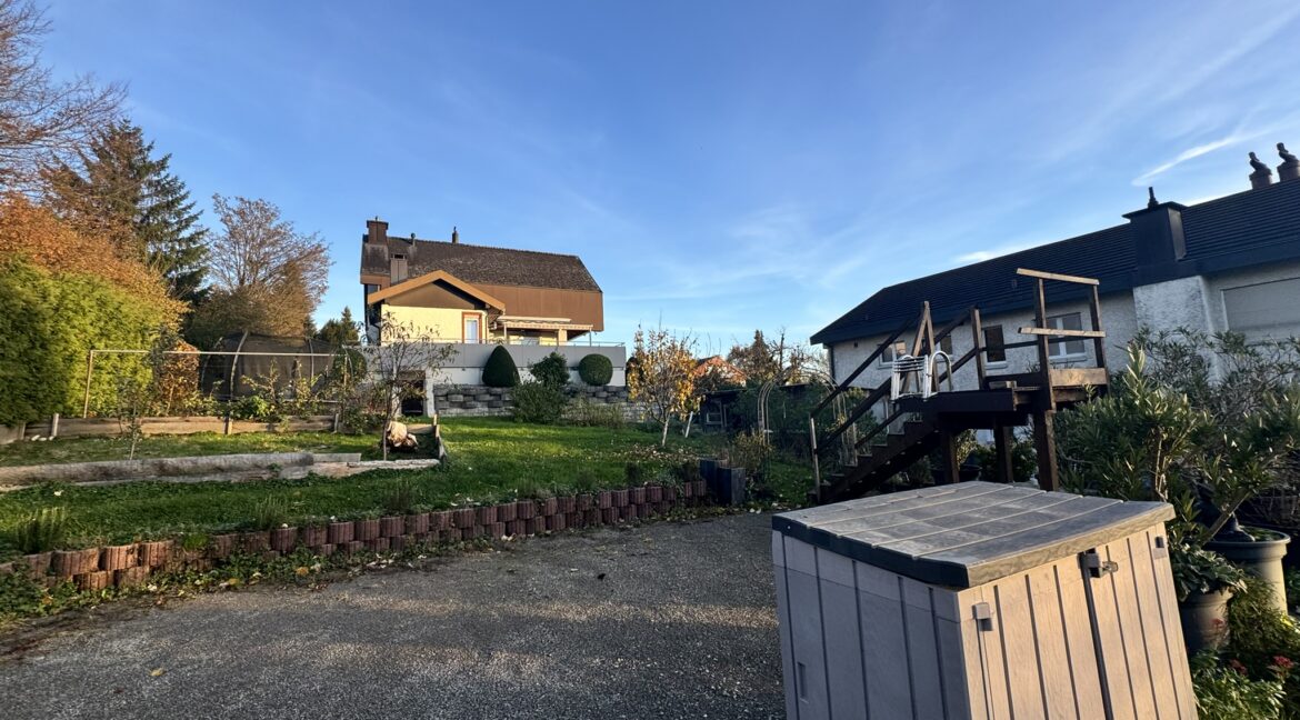 Sicht Richtung Norden auf der Parzelle