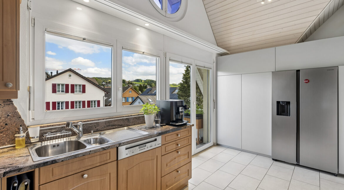 Direkter Zugang zum Küchenbalkon
