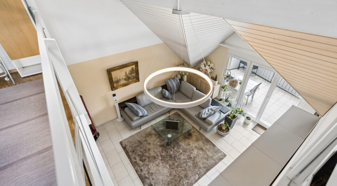 Oder mit Blick ins stilvolle Wohnzimmer