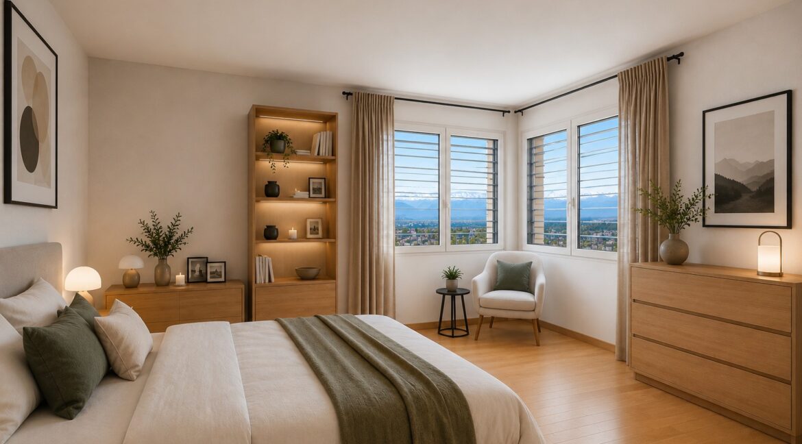 Einrichtungsbeispiel: Grosses Schlafzimmer