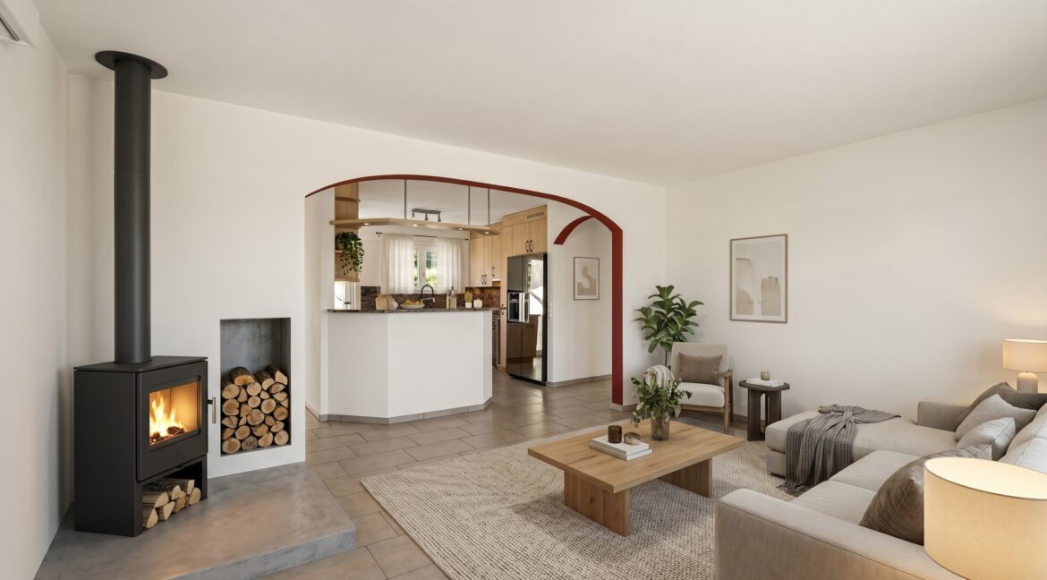 5.5 Zimmer Gartenwohnung - Wohnzimmer Möblierungsvorschlag