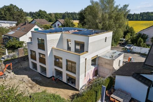 Aktueller Baufortschritt, Gartenansicht