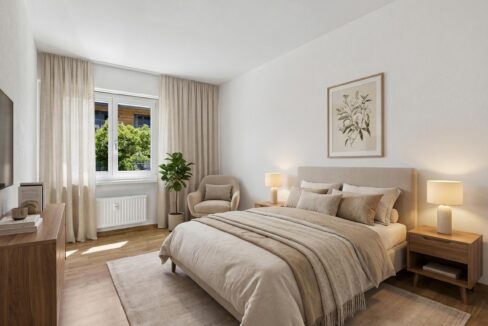 Schlafzimmer 10.6 m² - Möblierungsvorschlag